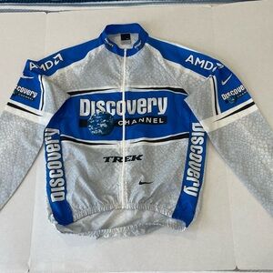 Discovery Channel Men’s Cycling Jersey Nike Dri-Fit LS Italy Size M